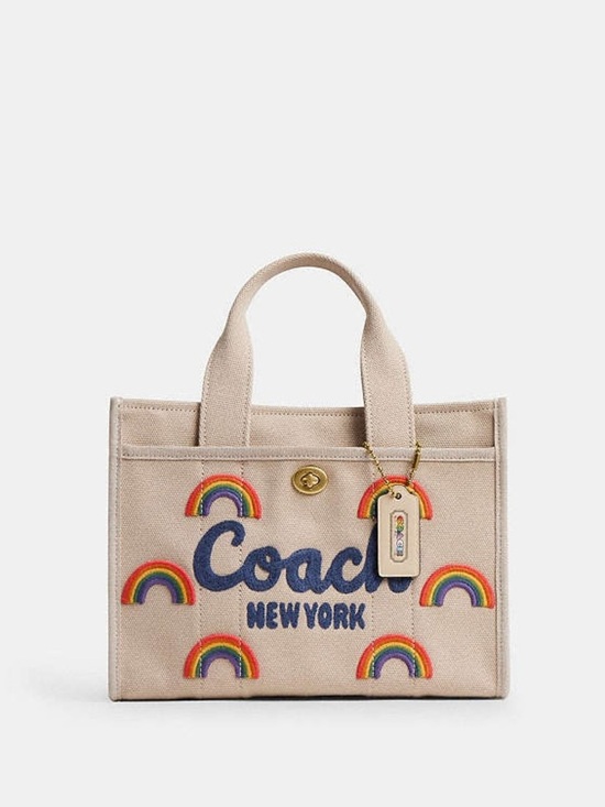 Coach Handbags - Coach Cargo Tote Bag 26 With Rainbow